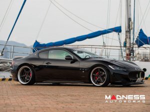 Maserati GranTurismo Custom Wheels - VWS-3 by Vossen - Satin Black/ Matte Silver Barrel